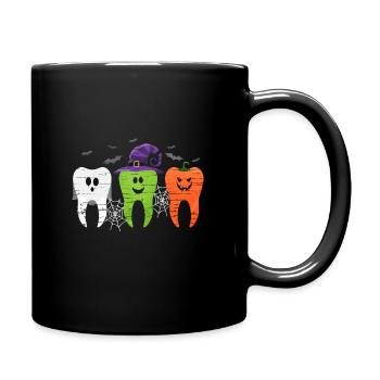 Halloween dent dentiste dentiste assistant dentaire - Mug uni - noir - Droite