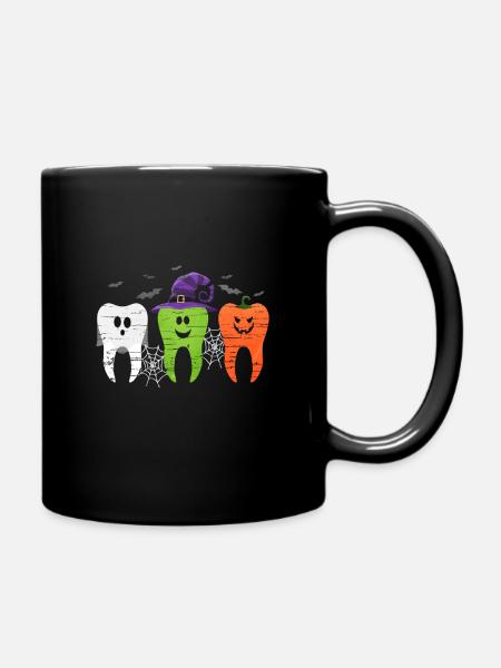 Halloween dent dentiste dentiste assistant dentaire - Mug uni - noir
