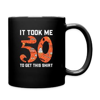 50th birthday - Full Colour Mug - black - Right