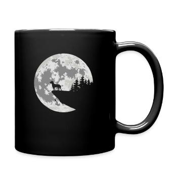 Appenzeller Sennenhund Mond - Tasse einfarbig - Schwarz - Rechts