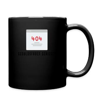 Geduldsfaden - Tasse einfarbig - Schwarz - Rechts