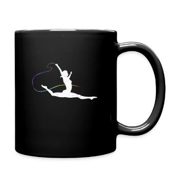 Women's Rhythmic Sports Gymnastics for Gymnasts - Full Colour Mug - black - Right