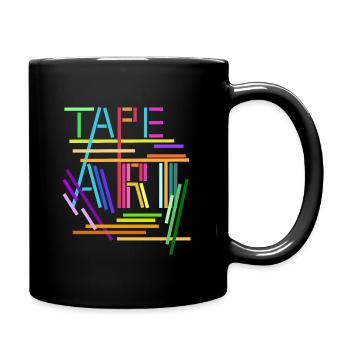 TAPE Art artiste art bande adhése - Mug uni - noir - Droite