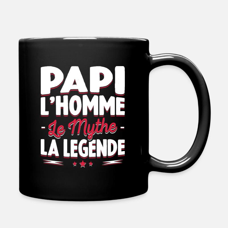 Papi L'homme Le Mythe La Légende Cadeau Papy - Mug uni - noir