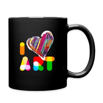 I Love Art Art Artists Creative Art - Full Colour Mug - black - Right