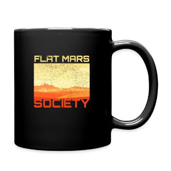 Flat Mars Society Flacherdler Planet - Full Colour Mug - black - Right