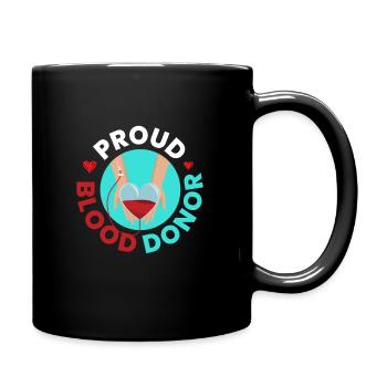 Fiers dons de sang de donneurs de sang - Mug uni - noir - Droite