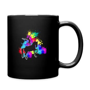 Vaulting Horses Colors Riding Riders - Full Colour Mug - black - Right