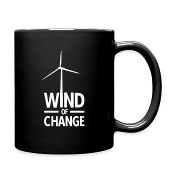 Windenergie Windkraft Klima Windrad - Tasse einfarbig - Schwarz - Rechts