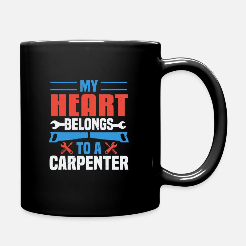Tischler Schreiner Geschenk - Tasse einfarbig - Schwarz