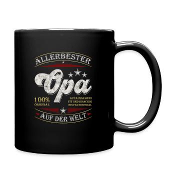 Allerbester Opa - Tasse einfarbig - Schwarz - Rechts