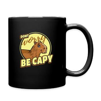 Capybara Rétro Capibara - Mug uni - noir - Droite