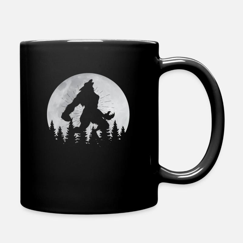 Werwolf Moon Full Moon Werwolf Howling Werwolf - Tasse einfarbig - Schwarz