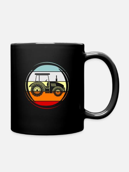 Traktor - Tasse einfarbig - Schwarz