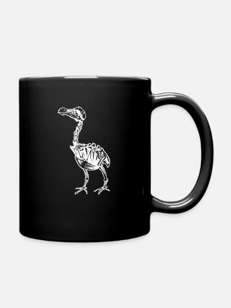 Dodo Bird Skeleton Dodo Vogel Liebhaber ausgestorb - Tasse einfarbig - Schwarz