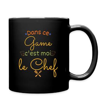 dans ce Game c'est moi le chef cadeau anniversaire - Mug uni - noir - Droite