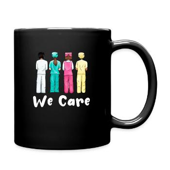 Pflegekraft Altenpflegerin Pflege Hilfe - Tasse einfarbig - Schwarz - Rechts