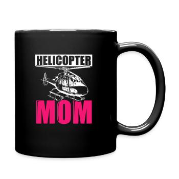 Helikopter Mom Muttertag Mama Geschenk Hubschraube - Tasse einfarbig - Schwarz - Rechts