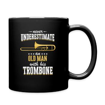 Trombone - Mug uni - noir - Droite