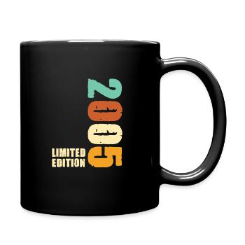 2005 Limited Edition 2005 Geboren Geburtstag - Tasse einfarbig - Schwarz - Rechts