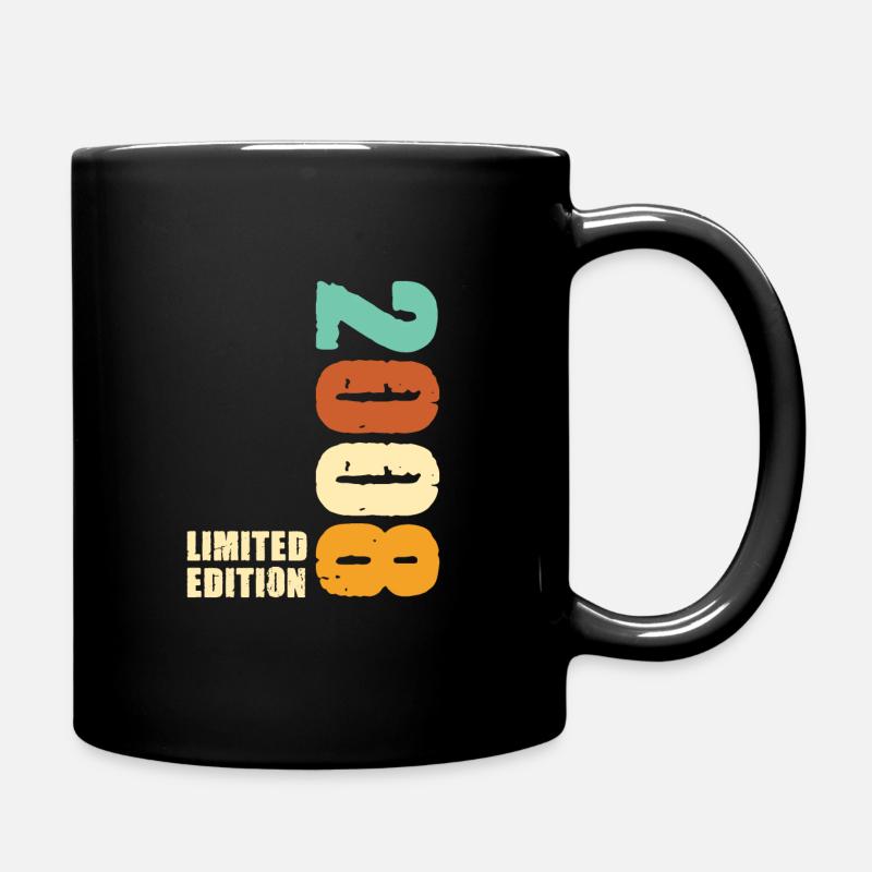 2008 Limited Edition 2008 Geboren Geburtstag - Tasse einfarbig - Schwarz