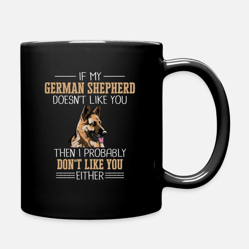 German Shepherd Dog - Full Colour Mug - black