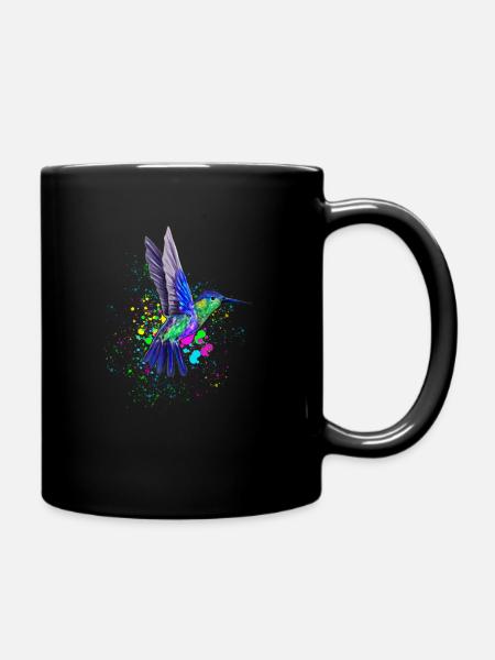 Kolibri Kolibris Vogel Hummingbird Tier - Tasse einfarbig - Schwarz