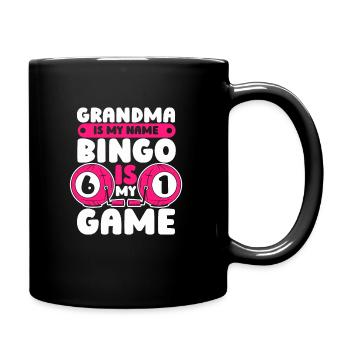 Bingo Glücksspiel Lotterie Bingo Spieler - Tasse einfarbig - Schwarz - Rechts