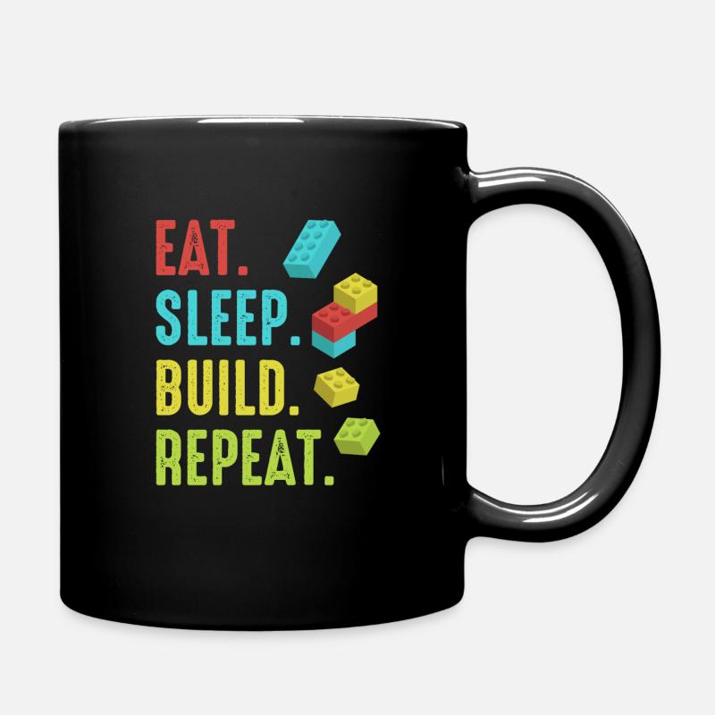 Brick Builder Brick Building Master Builder - Full Colour Mug - black