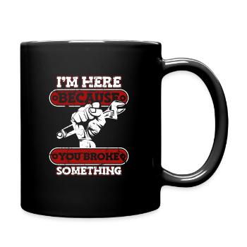 Mechanic Screwdriver Workshop - Full Colour Mug - black - Right