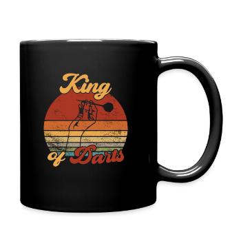 King of Darts / Darts - Tasse einfarbig - Schwarz - Rechts