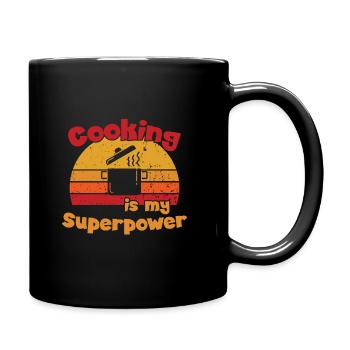 Cooking is my Superpower / Kochen - Full Colour Mug - black - Right