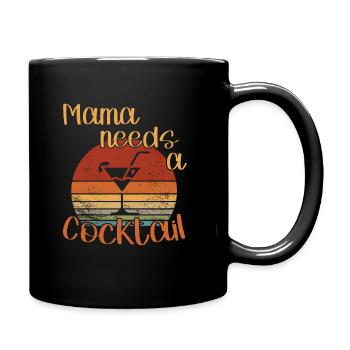 Maman a besoin d’un cocktail / cocktail - Mug uni - noir - Droite