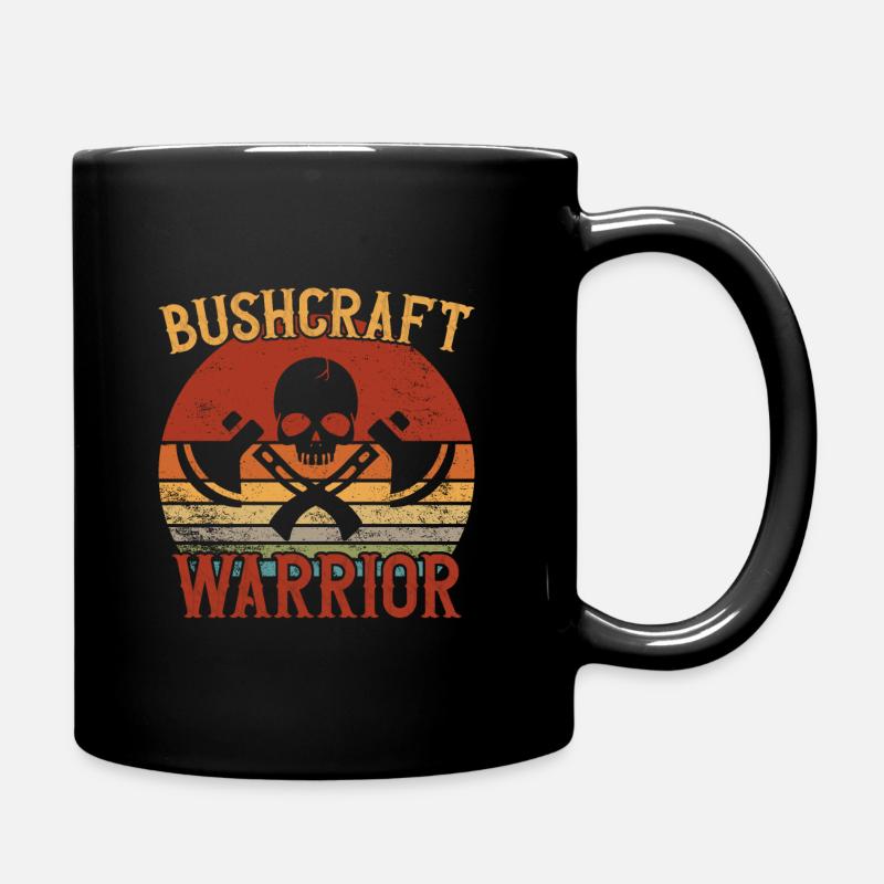 Guerrier Bushcraft / Bushcraft - Mug uni - noir