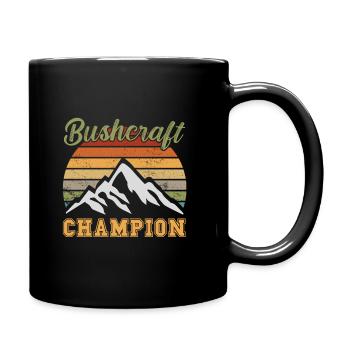 Bushcraft Champion / Bushcraft - Full Colour Mug - black - Right