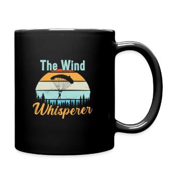 The Wind Whisperer / Parachutisme - Mug uni - noir - Droite