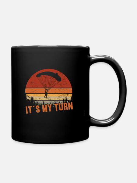 C’est mon tour / Parachutisme - Mug uni - noir
