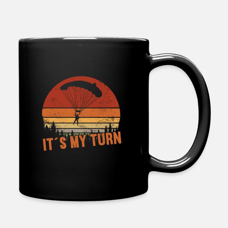 C’est mon tour / Parachutisme - Mug uni - noir