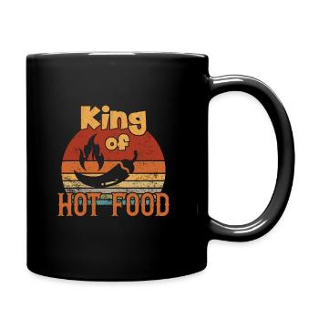 King of Hot Food / Scharfes Essen - Full Colour Mug - black - Right