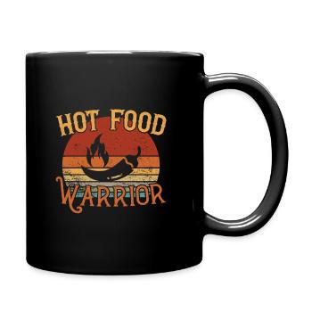 Hot Food Warrior / Spicy Food - Full Colour Mug - black - Right