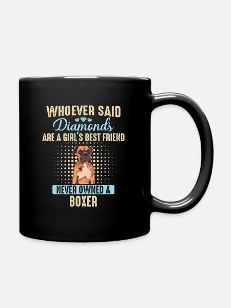 Deutscher Boxer Hund Hundebesitzer Hunde - Tasse einfarbig - Schwarz