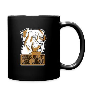 Cane Corso Dog - Full Colour Mug - black - Right