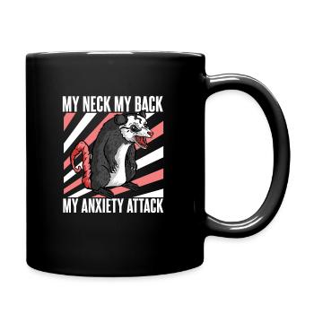 Opossum Possum Animal - Full Colour Mug - black - Right