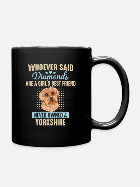Chien Yorkshire Terrier - Mug uni - noir