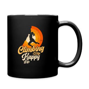 Climbing Climbing Climbers Bouldering Mountaineers - Full Colour Mug - black - Right