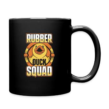 Rubber Ducks Bathroom Yellow Duck - Full Colour Mug - black - Right