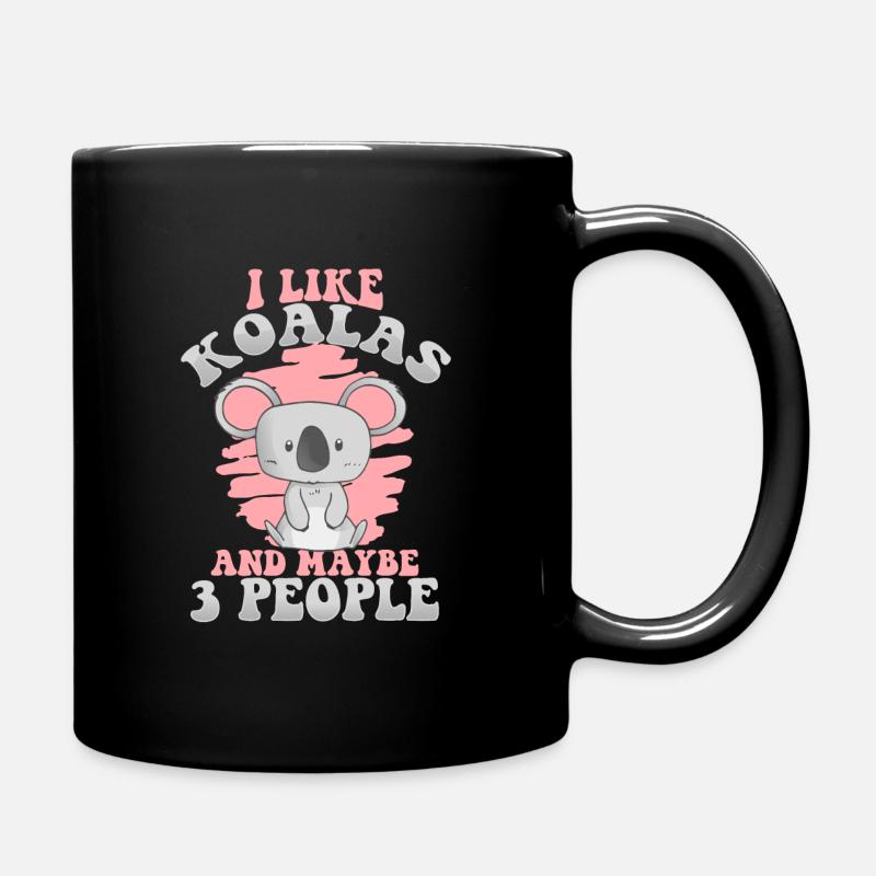 Koala Koalas Koala Bear Animal - Full Colour Mug - black