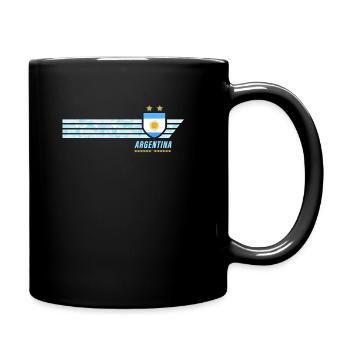 Argentina Albiceleste Football Fan Jersey - Full Colour Mug - black - Right