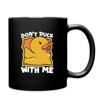 Rubber Ducks Bathroom Yellow Duck - Full Colour Mug - black - Right