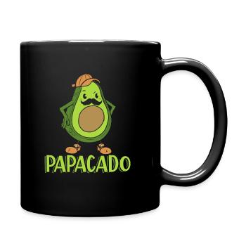 Cute Papacado - Tasse einfarbig - Schwarz - Rechts